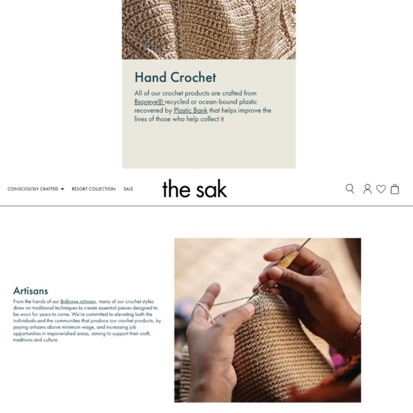 The Sak Crochet Mini Backpack in Taupe - Picture 16 of 16